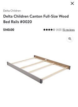 Full Size Bed Rails , Gray Color.. New !!!!!