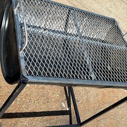 Barrel metal grill