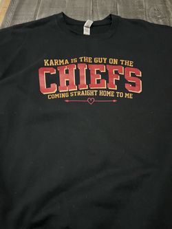 Kansas City Chiefs "Karma" Graphic T-Shirt Size Xl
