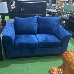 Blue Loveseat Couch 