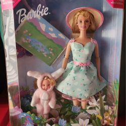 1999 Easter Egg Party Barbie & Kelly Gift Set Target Special Edition NIB 25790