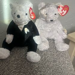 Rare Groom And Bride Beanie Babies 