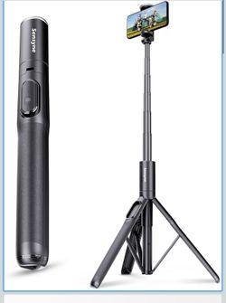 Sensyne 68" Phone Tripod & Selfie Stick, Lightweight All in One Phone Tripod Integrated with Wireless Remote Compatible with All Cell Phones for Selfi