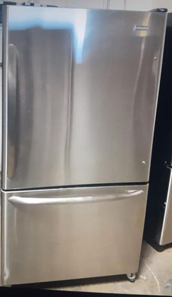 Kitchen Aid Bottom Freezer Stainless Steel Refrigerator Fridge
