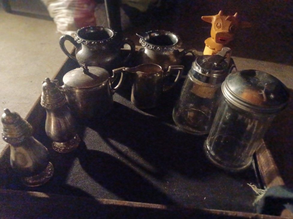 Vintage Sugar N Creamer Salt N Pepper Shaker