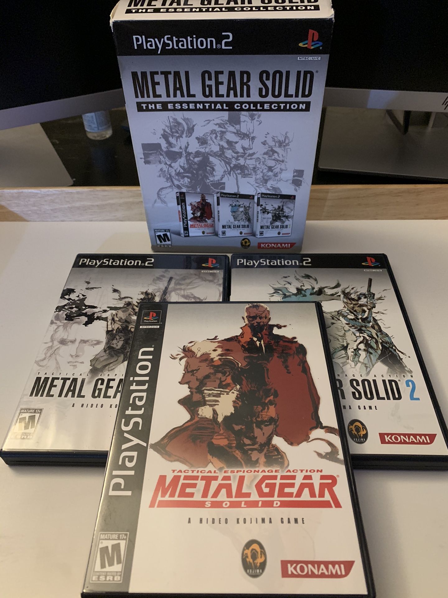 Metal Gear Solid The Essential Collection (Sony PlayStation 2 PS2 2008) CIB RARE