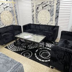 1 sofa and 2 loveseat brand new set available for pick up or delivery $599 only