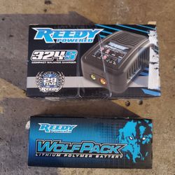 RC Car Team Associated Lipo 2s And Lipo Charger (NEW)
