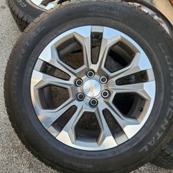 20" Chevy Silverado LTZ factory wheels and tires 