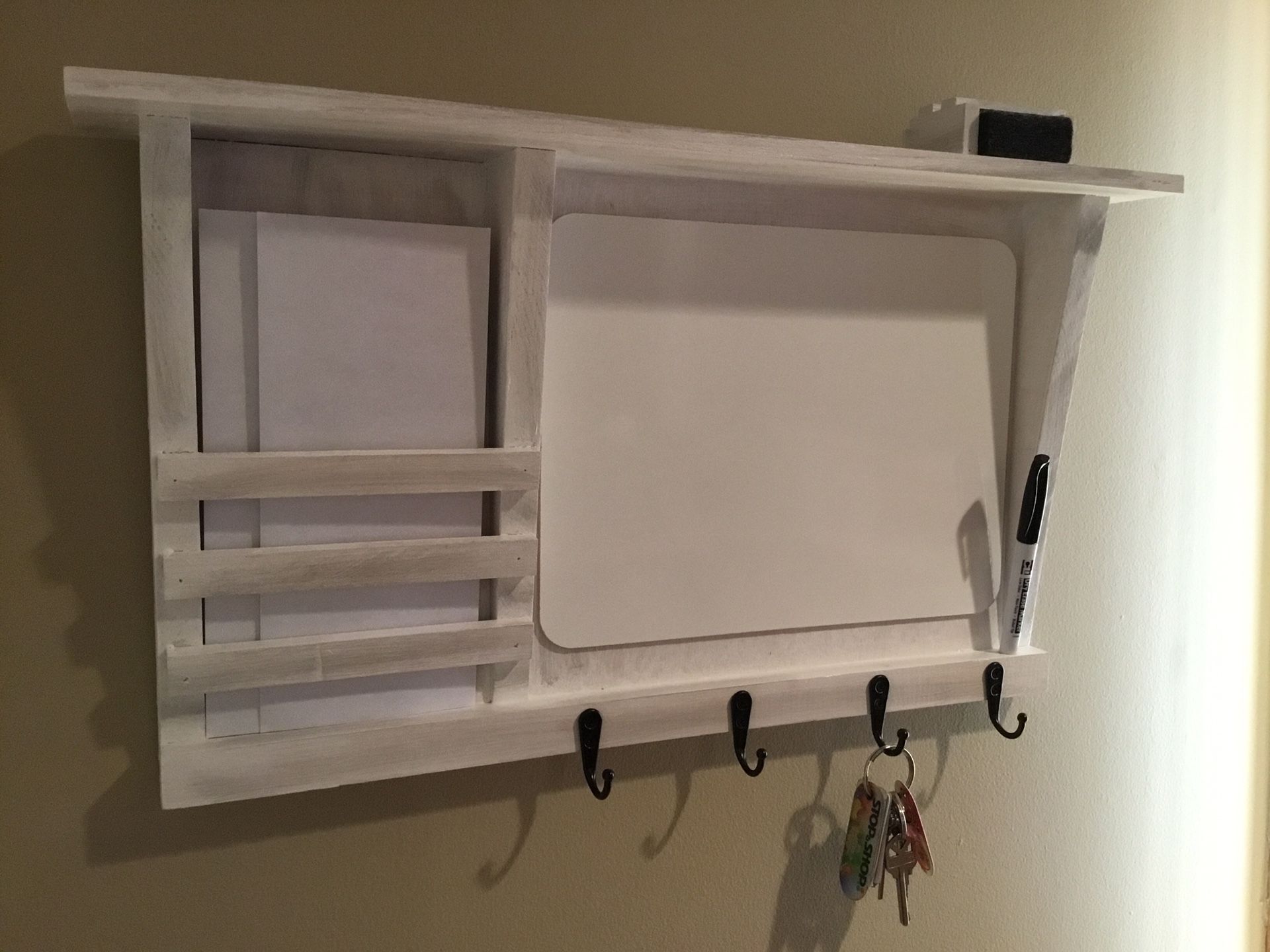 Memo Board Key Holder Mail Holder Dry Erase Memo Board Large Top