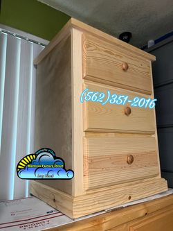 Three drawer dresser natural nightstand cajonera Comoda mueble
