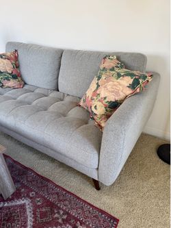 Couch with pillows