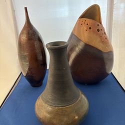 Pottery Vases Set