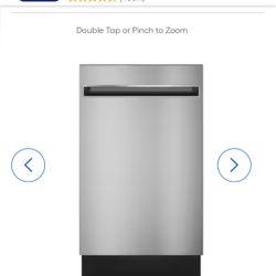 Profile 18-in Top Control Built-in Dishwasher (Stainless Steel)_, TempBoost, 47-Decibel