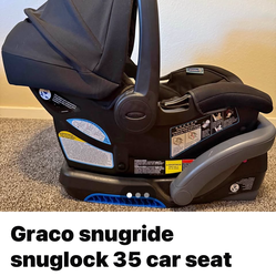 Graco Snug Ride Snug Fit 35 Car Baby Seat Excellent Condition/ Very Clean