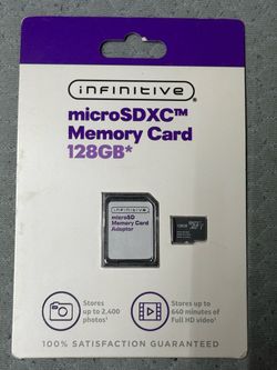Infinitive MicroSDXC Memory Card 128GB