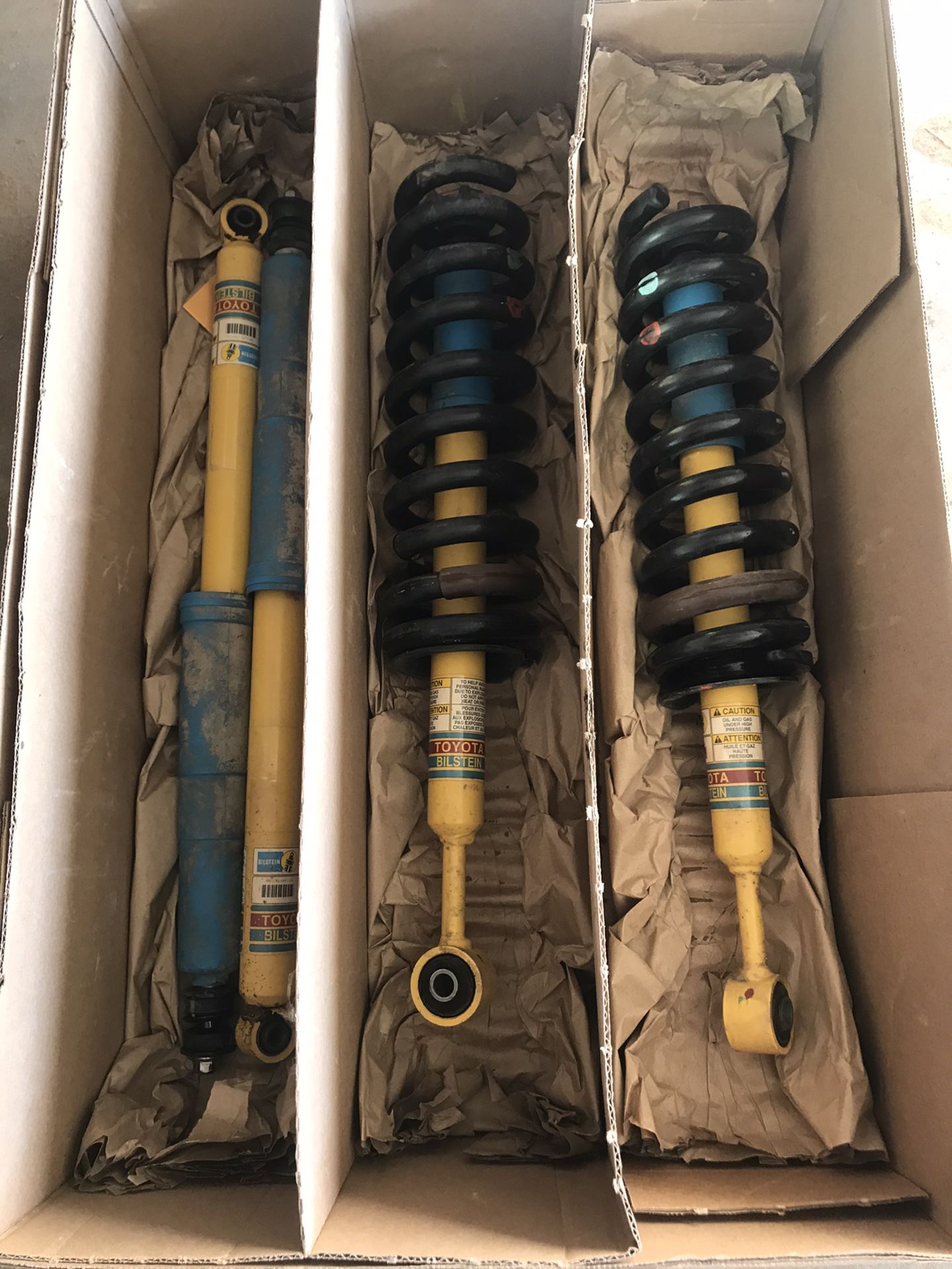 Toyota Bilstein TRD Off-road shocks and springs