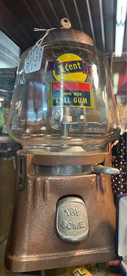 Silver King 1cent Musical bubble gum machine