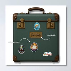 Souvenir Luggage Canvas 24”x36”  (Customizable)