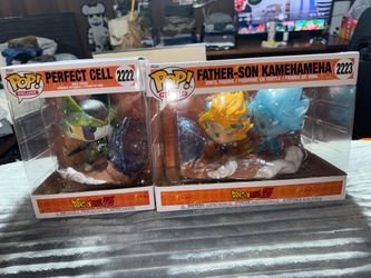 Dragon ball z Perfect cell and Father-Son Kamehameha Funko Pop