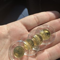 Britannias Philharmonic 1/10 Gold Coins .9999 Gold ! 