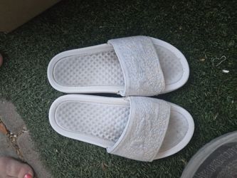 White Apl Sandals Size 6
