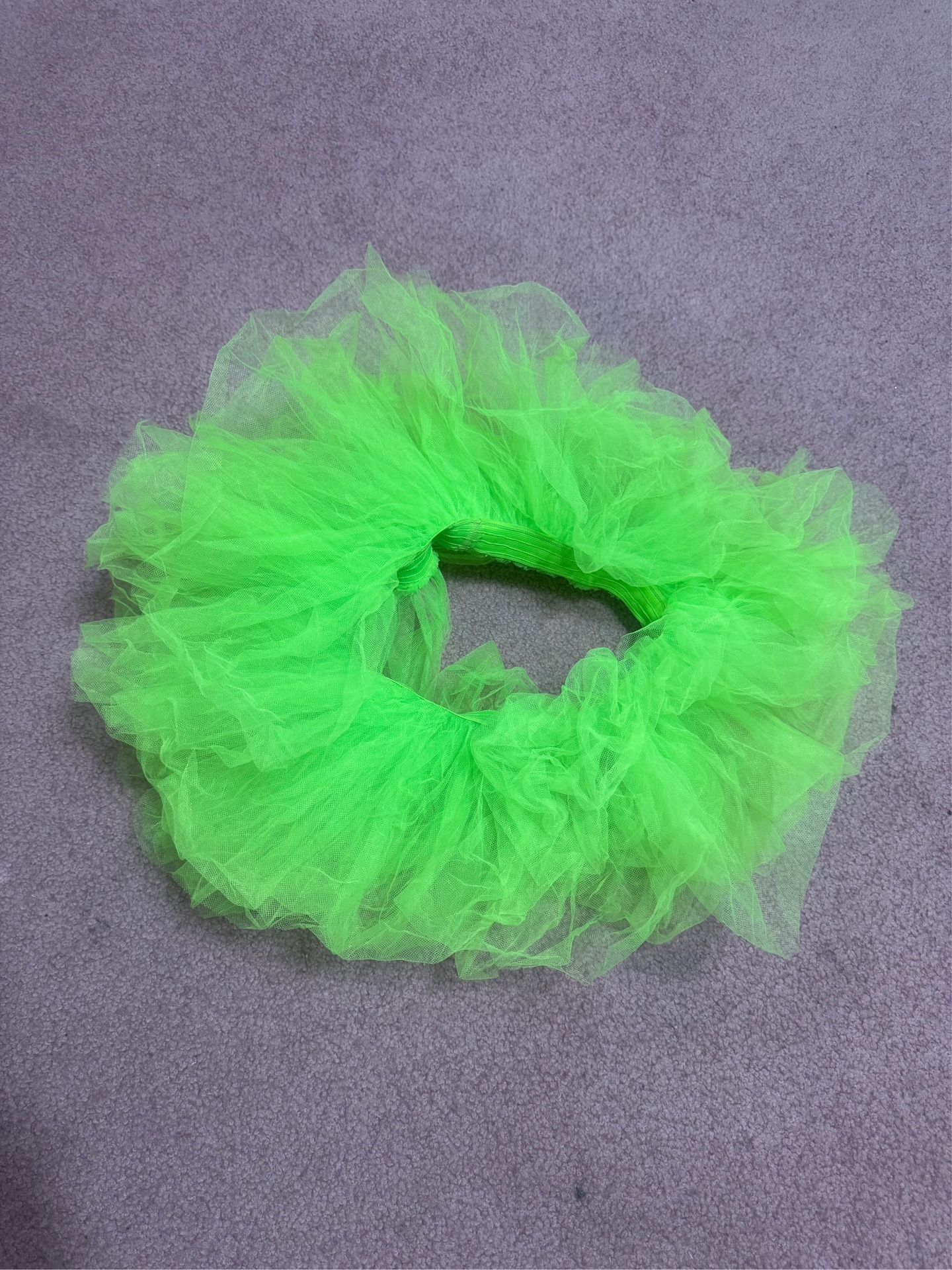 Neon green tutu mini skirt 80s costume outfit festival rave
