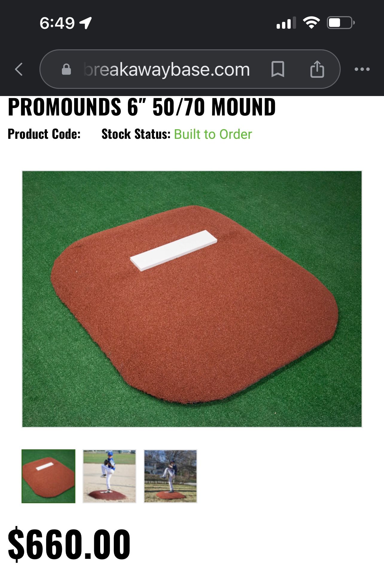 Used ProMound Pitching Baseball Mound for Sale in Stevenson Ranch, CA