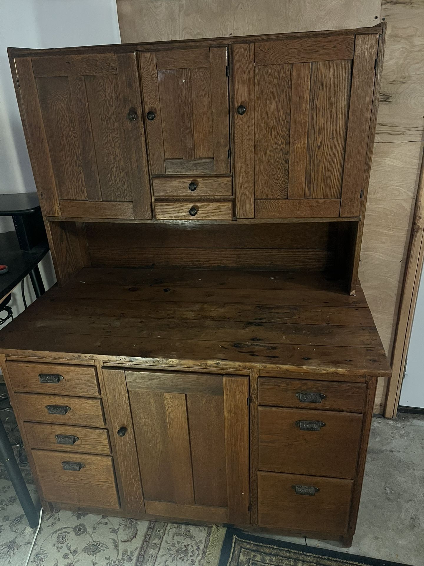 Antique Mission-Style Hutch / Sideboard