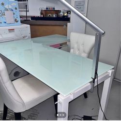 Glass Manicure Table Or Desk 