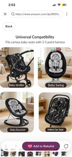 Baby Car seat cover