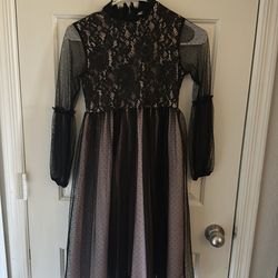Girls size 8 black dress