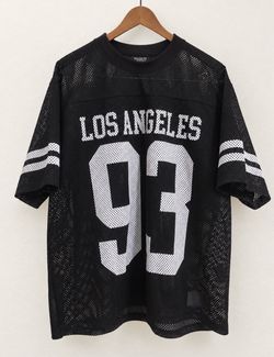 Maison Article Shoe Palace Los Angeles 93 Black Mesh Football Jersey Sz XLRg