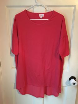 Medium Lularoe irma in solid dark papaya color - New