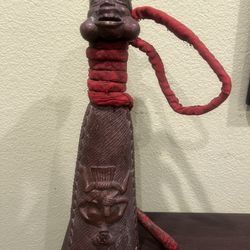Antique Brass Bell African 18” X5”