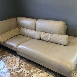 2 Piece Leather Sofa Set