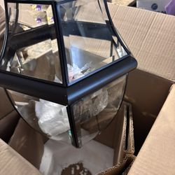 Large Outdoor Pendant Light Fixture 3-Light, 20in Modern Bronze Outdoor Chandelier Hanging Porch Light, Metal Exterior Ceiling Mount Hanging Lantern w