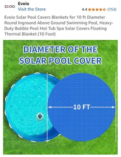 10 Ft Round Solar Pool Cover Used