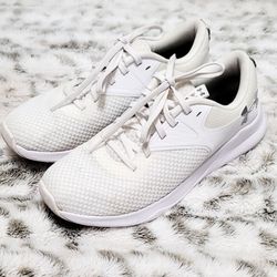 Woman's Under Armour Charged Aurora Train Sneakers W/ Added Rhinestones