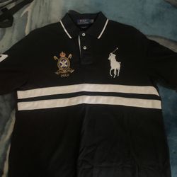 Ralph Lauren Black/White Polo Shirt [M]
