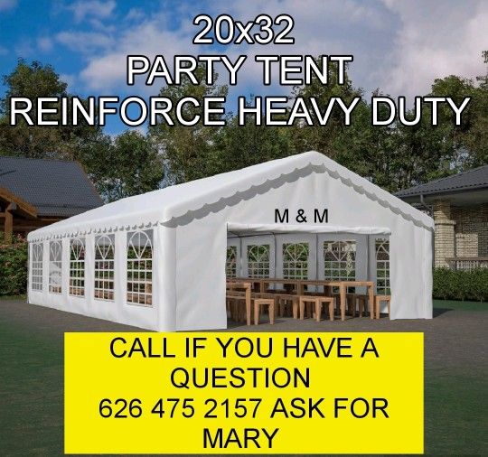 20x32
PARTY TENT 
REINFORCE HEAVY DUTY 