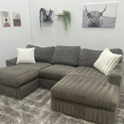 Grey Sectional Couch - Free Delivery 