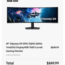 samsung odyssey g9 Computer Monitor 