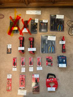 All brand new Klein and Milwaukee hand tools and more
