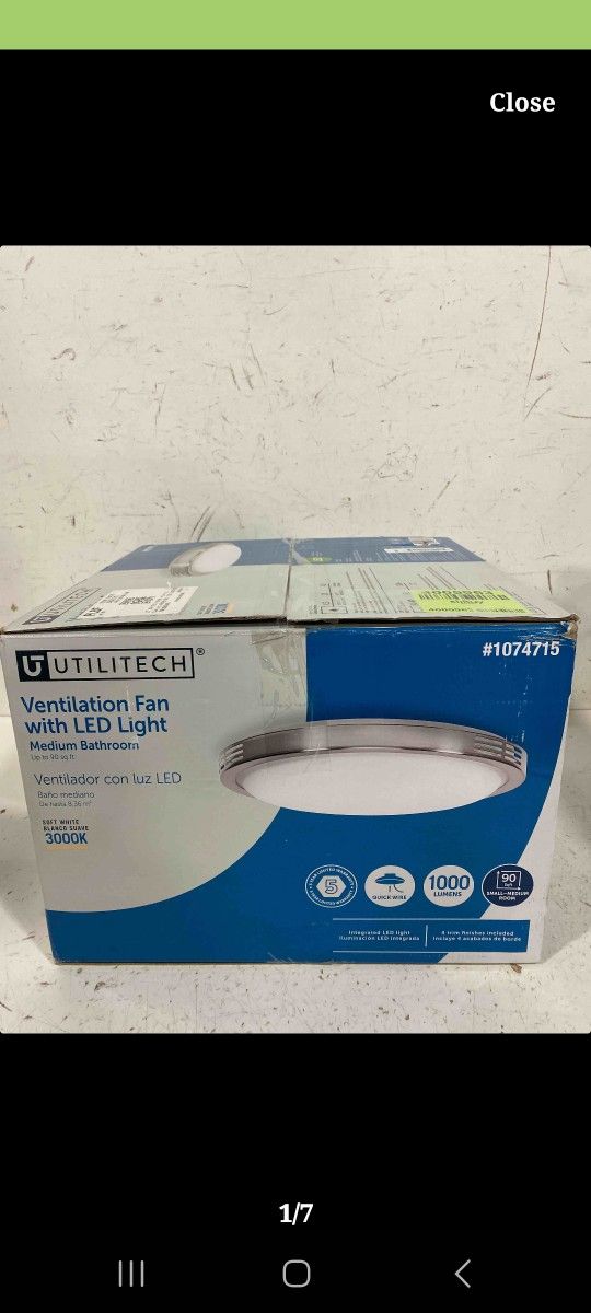 Ventilation fan with Led Lights.