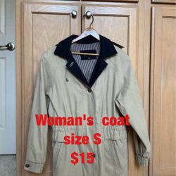 Woman's  coat  (size S)  -  $15