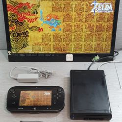 Nintendo Wii U 32GB Console with The Legend of Zelda games - Tested 👍
