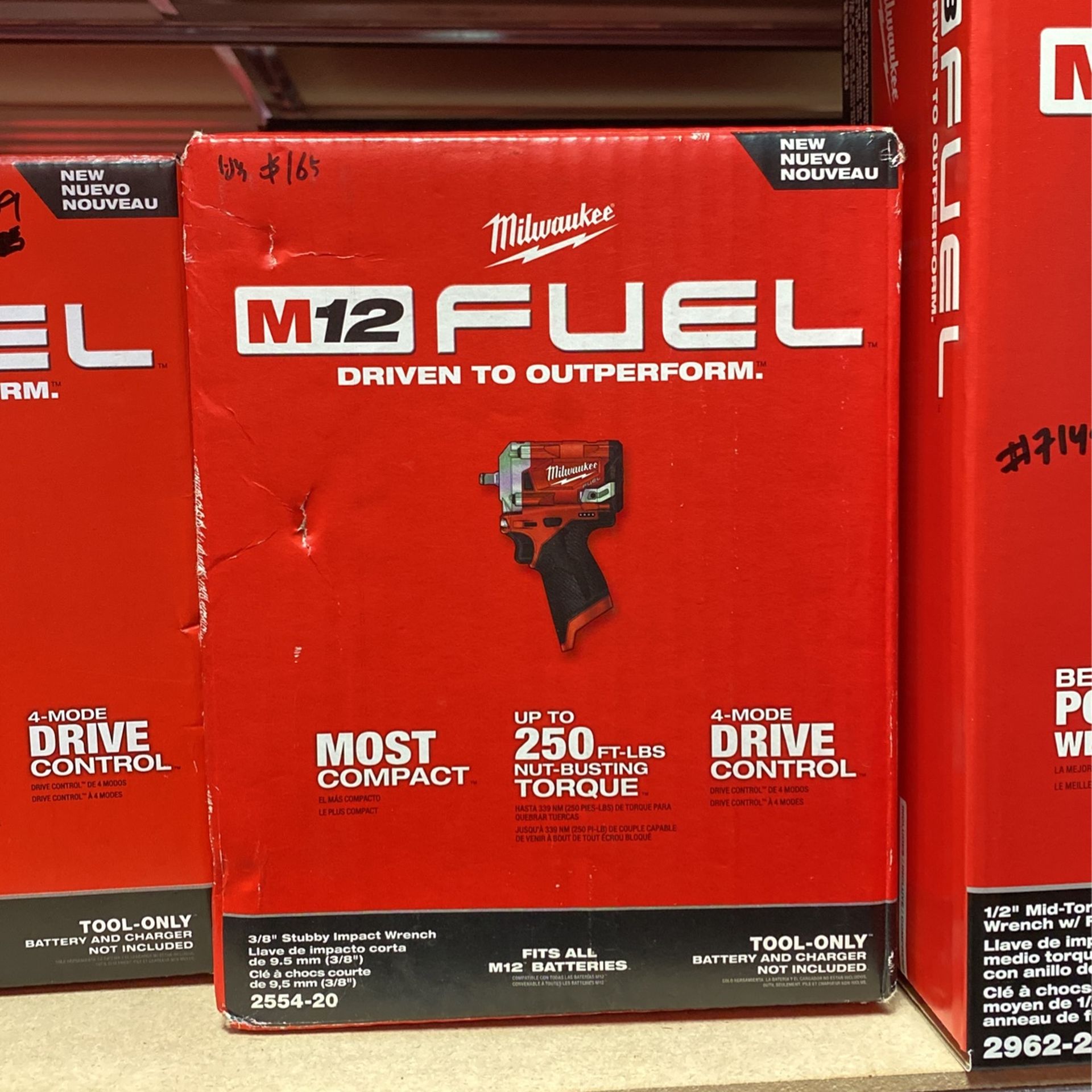 Milwaukee M12 Fuel 3/8” Stubby Impact Wrench 