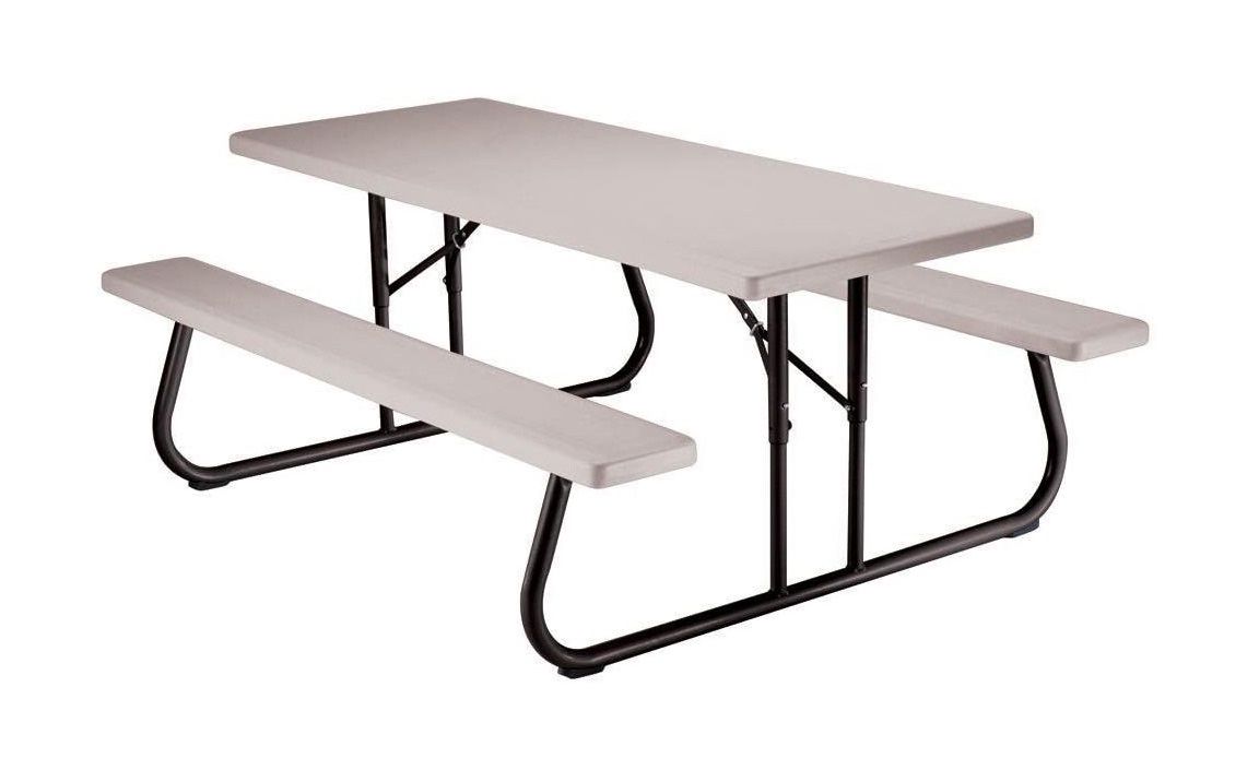 Lifetime 22119 Folding Picnic Table, 6 Feet, Putty   -New in box -Not used -Delivery Available  -Many units in stock  About this item  Steel Frame wit