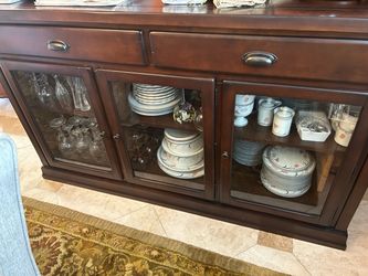 Pottery Barn Wood Buffet Cabinet